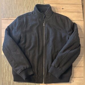 Tommy Hilfiger Men's Wool Black Zip-Up Lined Jacket